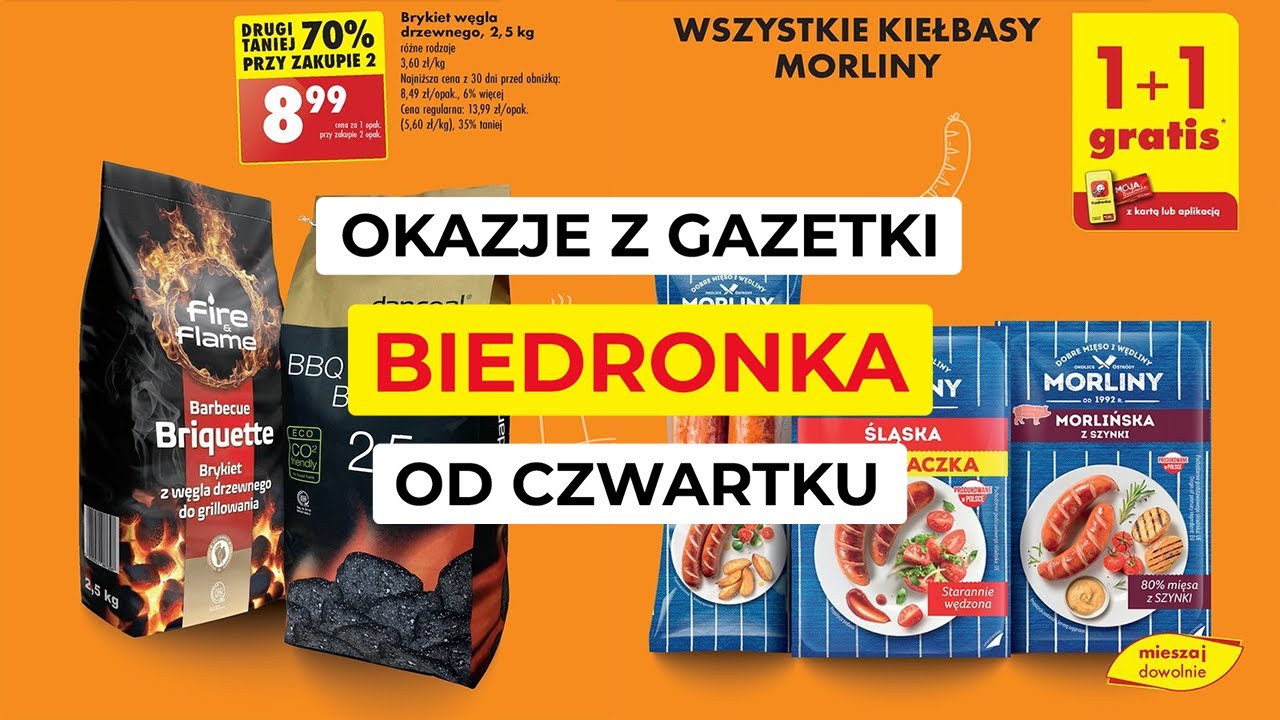 Okazje z gazetki promocyjnej sklep&oacute;w Biedronka od czwartku 4.07 | 1+1 GARTIS