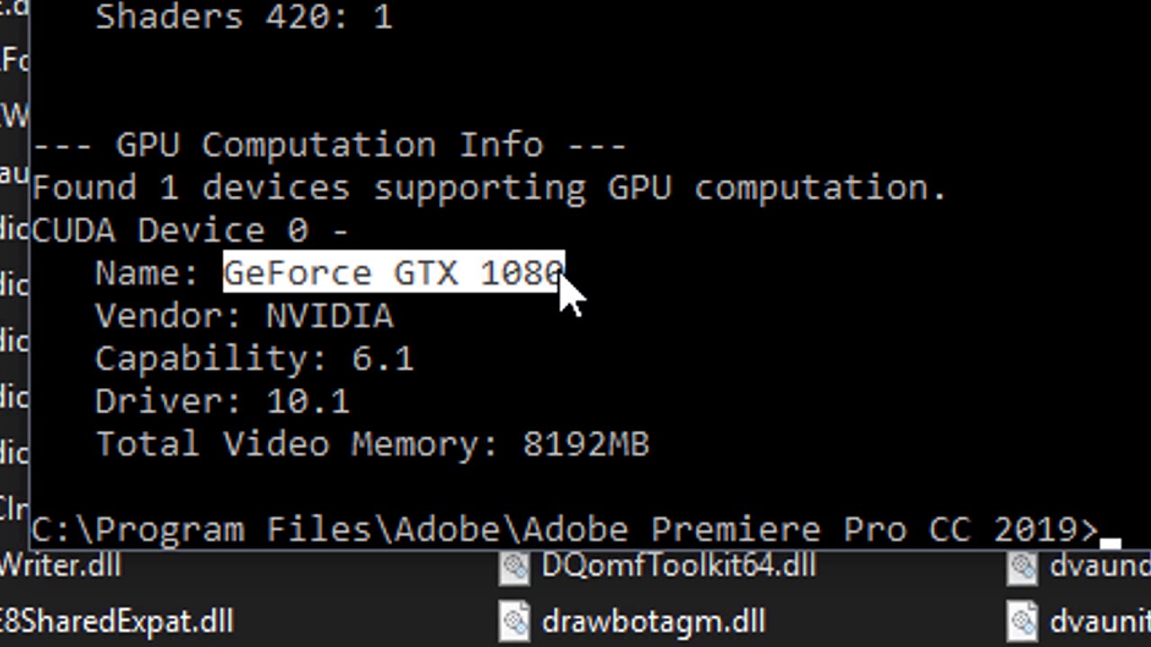 Cómo habilitar tarjetas Nvidia que Premiere no detecta.