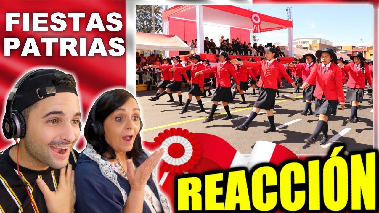 🇵🇪DESFILE MILITAR Y ESCOLAR FIESTAS PATRIAS PERÚ 🇵🇪  (vídeo reacción)