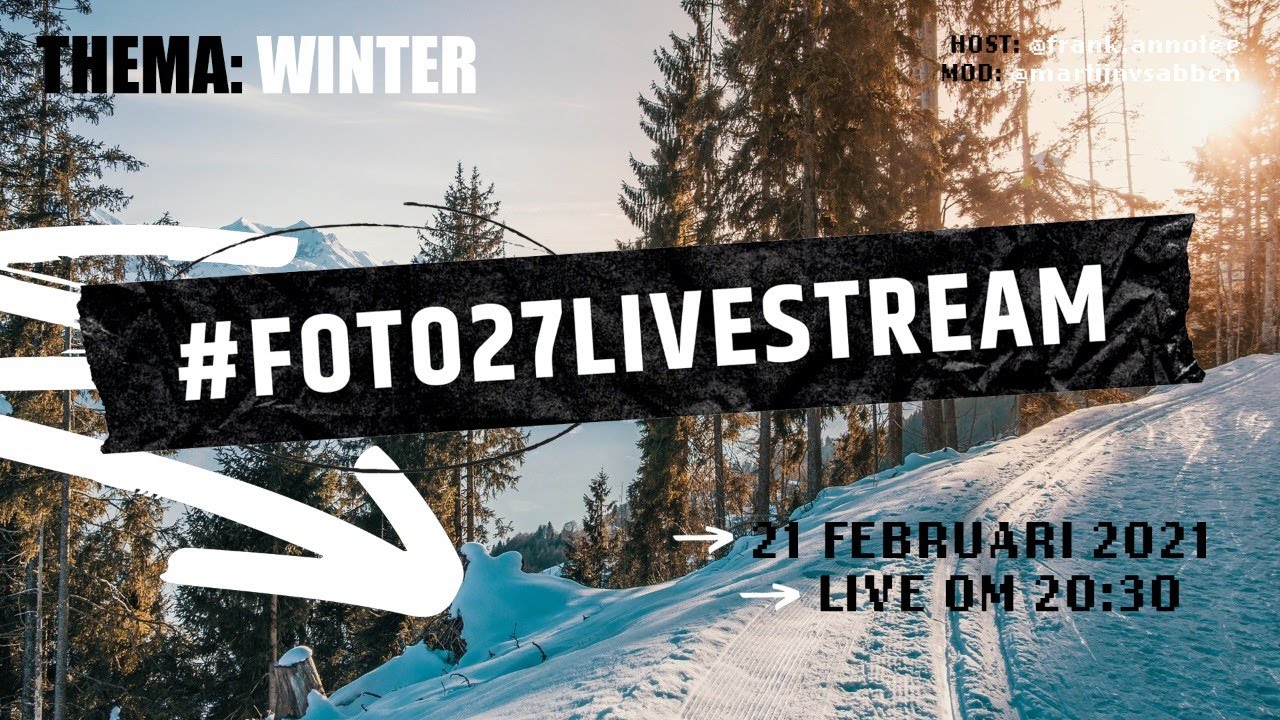 WINTER FOTOGRAFIE CHALLENGE - #FOTO27LIVESTREAM