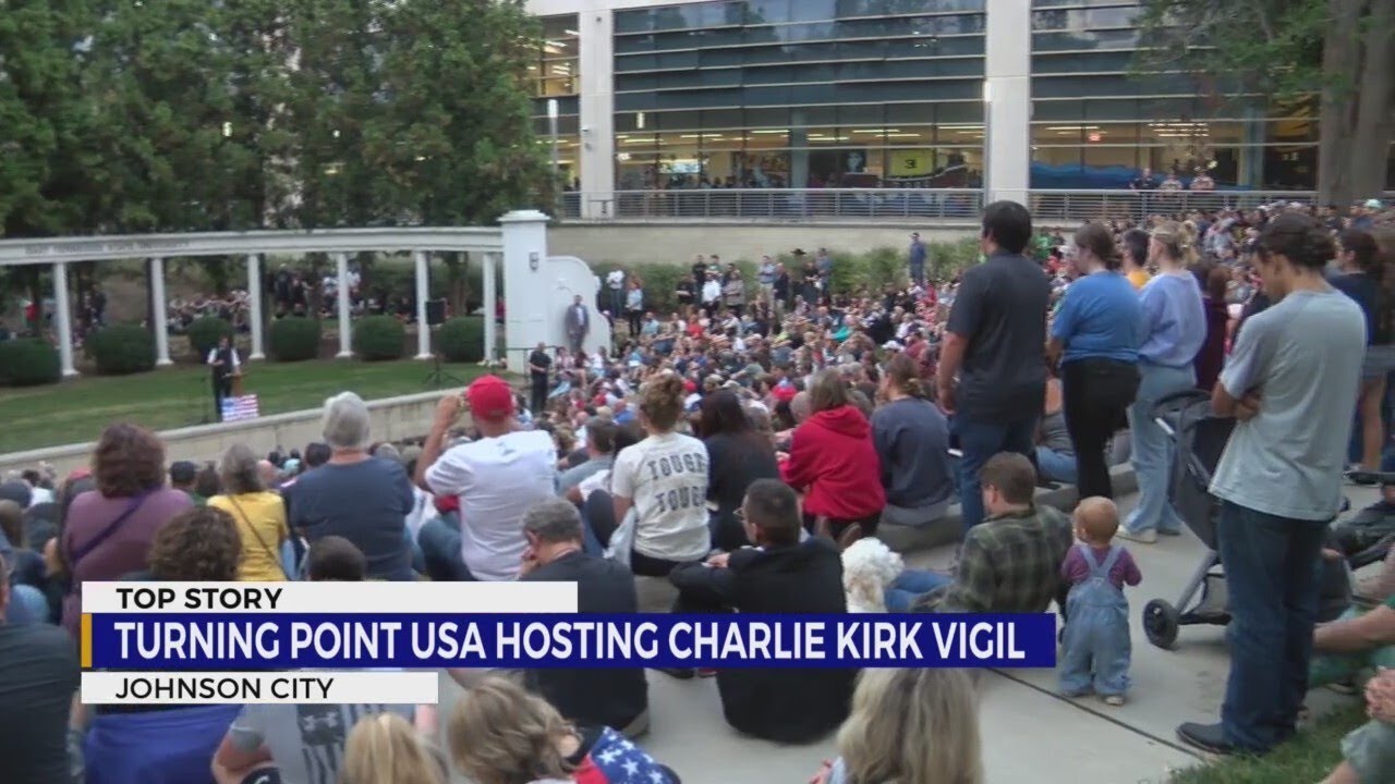 Vigil held for Charlie Kirk at ETSU