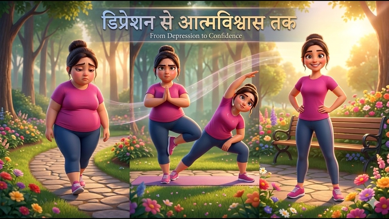 डिप्रेशन से फिटनेस तक रिया का हैरान कर देने वाला सफर | #moralstory #festivalstory #navratri #hindi