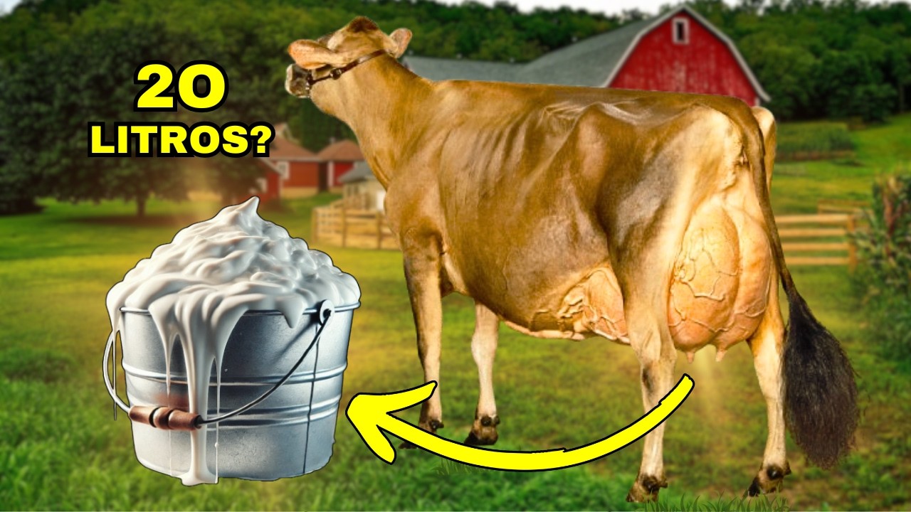 Ra&ccedil;a Jersey a pequena GIGANTE DA PRODU&Ccedil;&Atilde;O DE LEITE