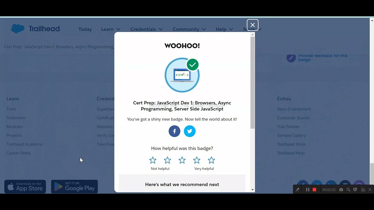 Cert Prep: JavaScript Dev I: Browsers, Async Programming, Server Side JavaScript | Salesforce