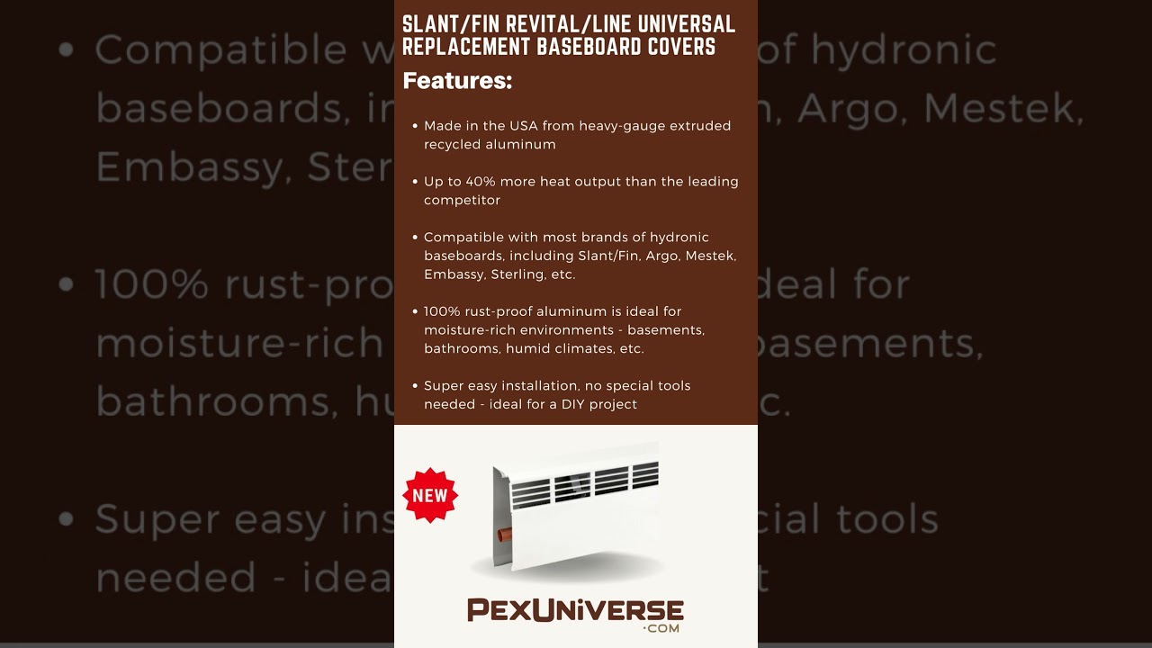 Revital/Line Replacement Baseboard Covers available at PexUniverse.com! #homeimprovement #contractor