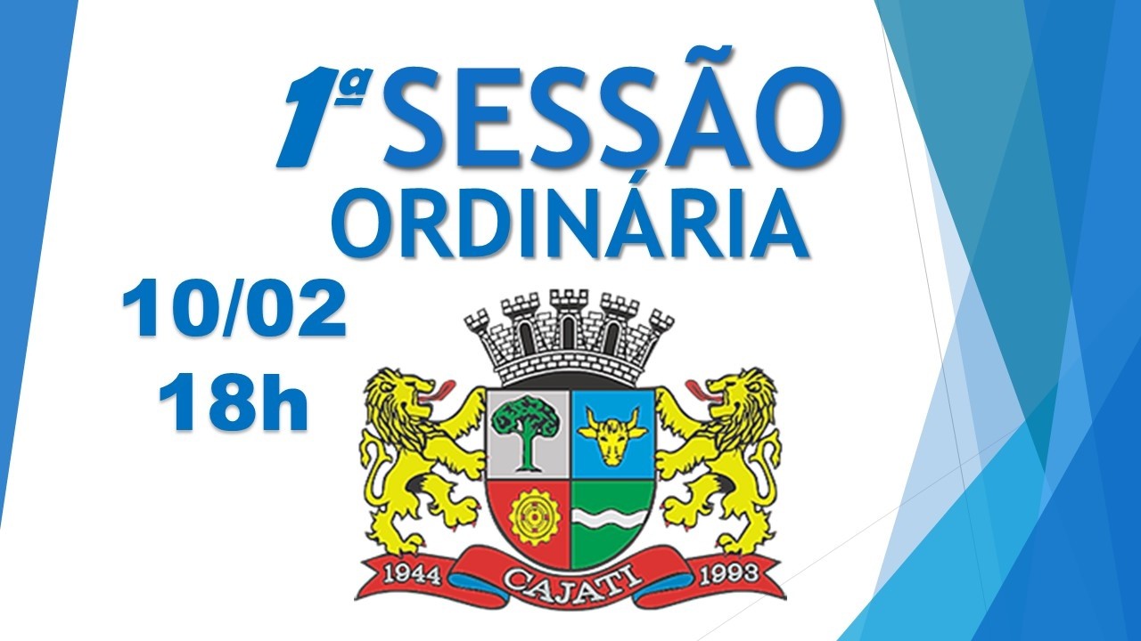1ª Sessão Ordinária 2026