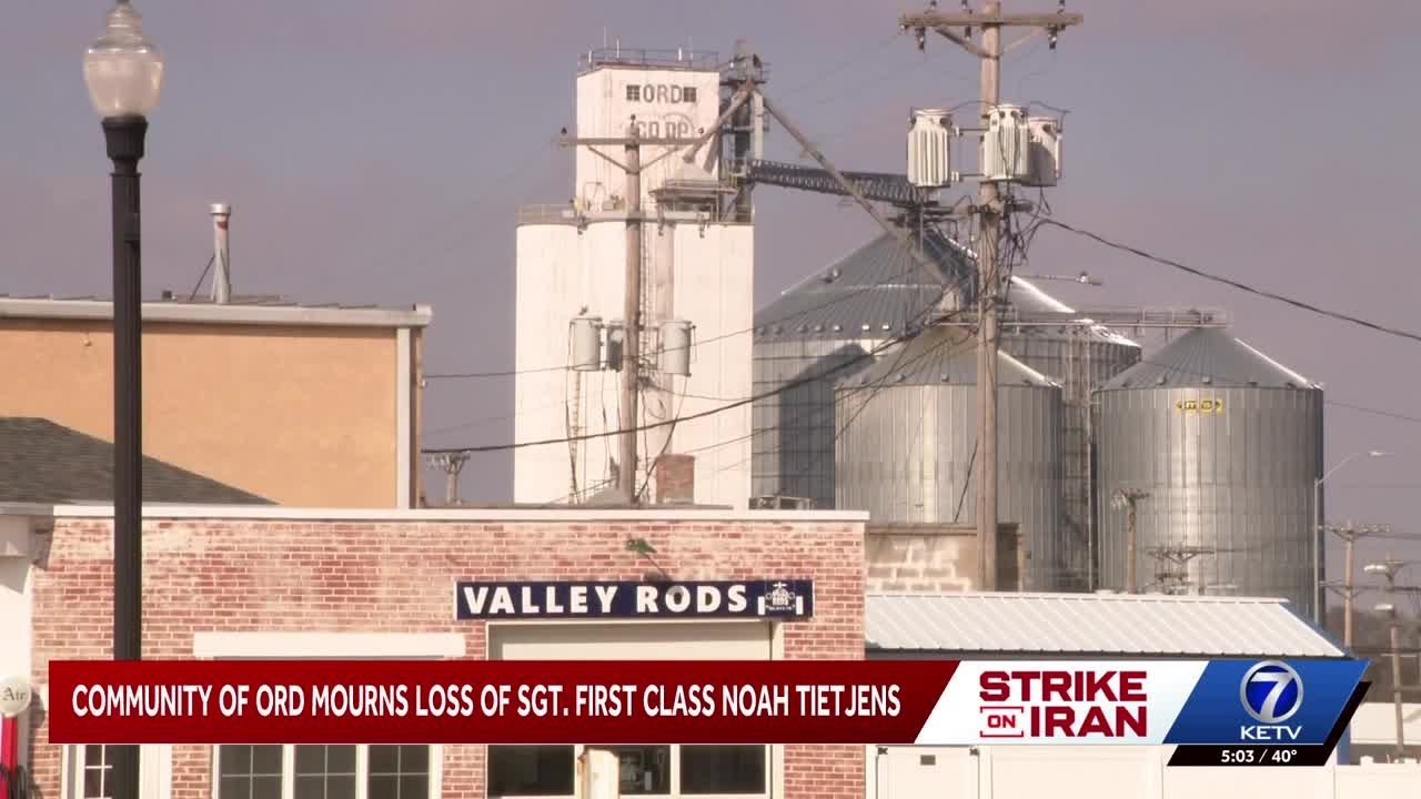Community of Ord, Nebraska mourns the loss of fallen service member