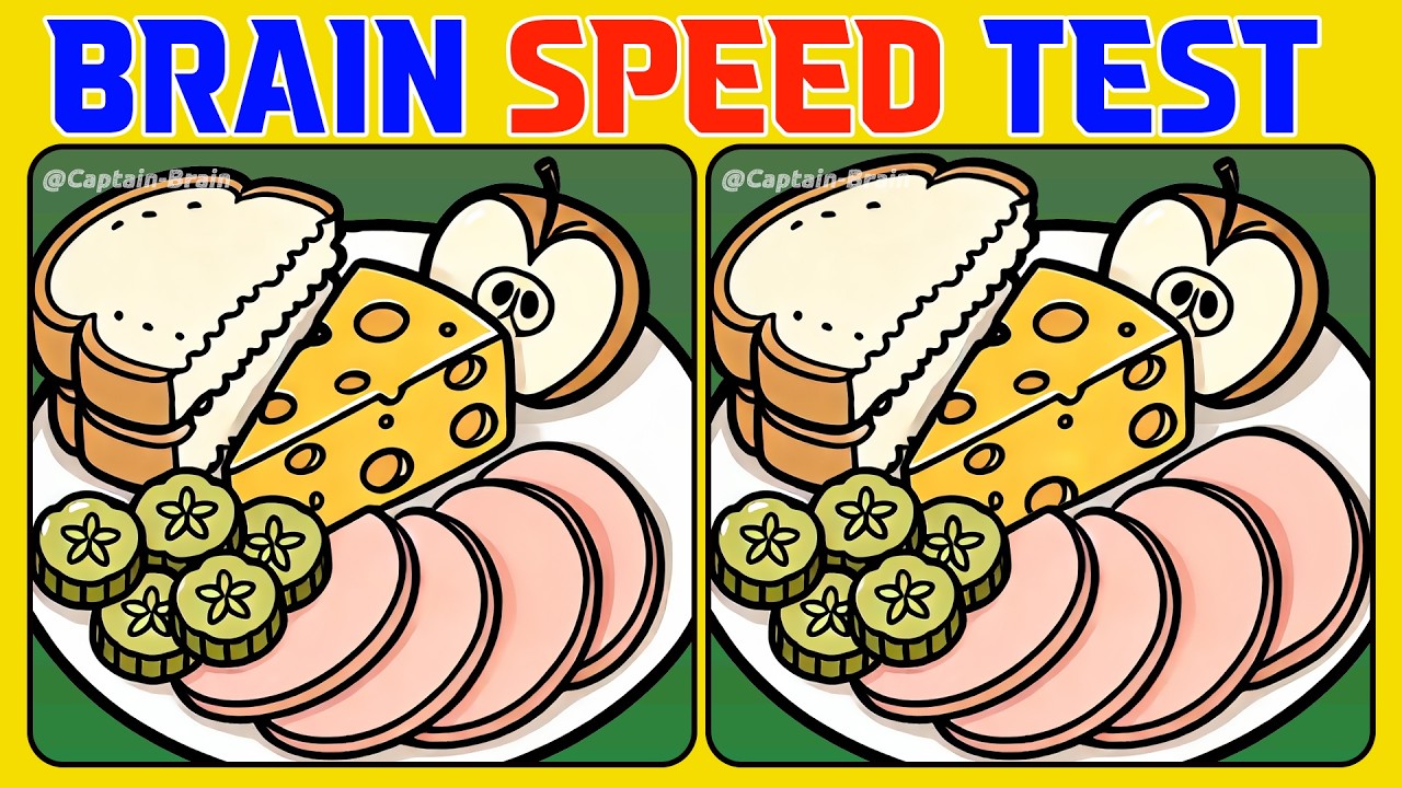 🧠🧩Spot the 3 Differences | Brain Speed Test 《A Little Difficult》