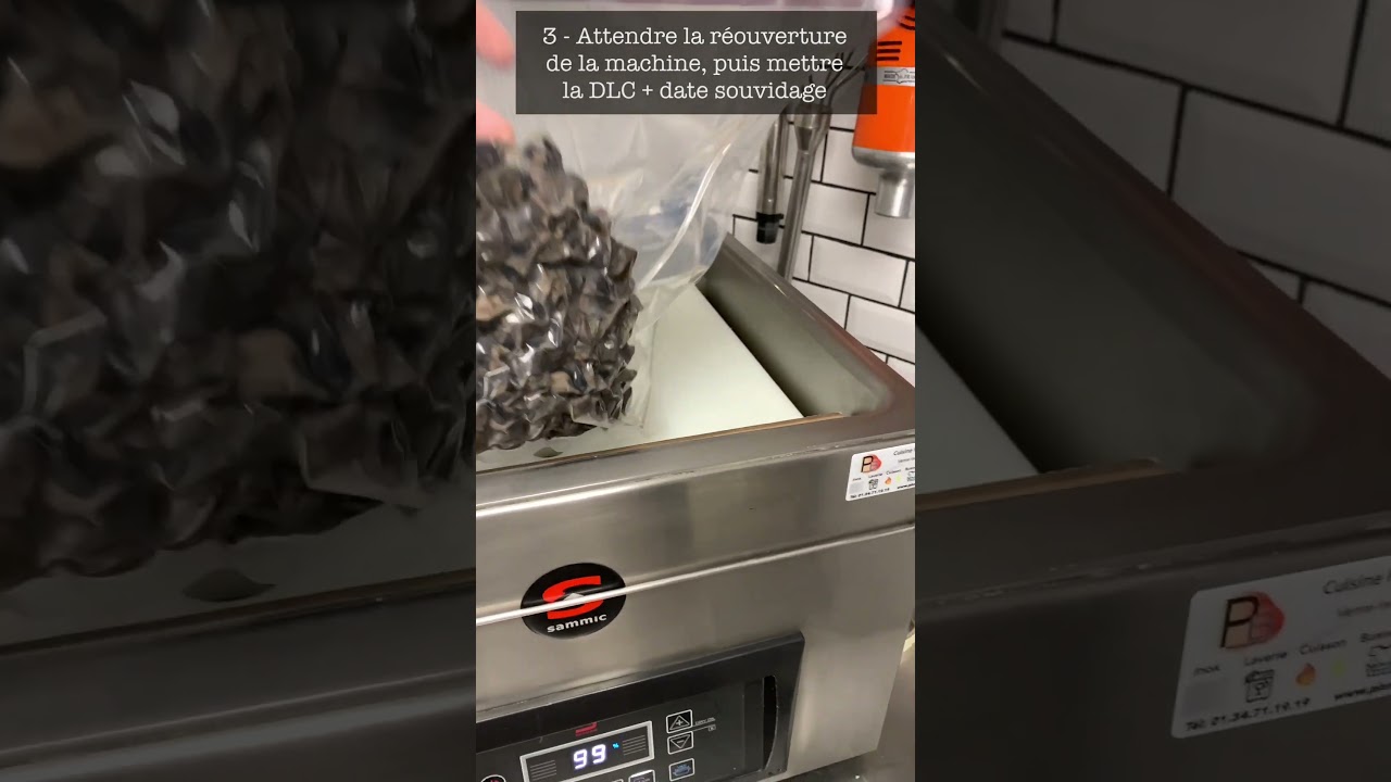 Utilisation de la machine sous vide - Nouvelle Garde