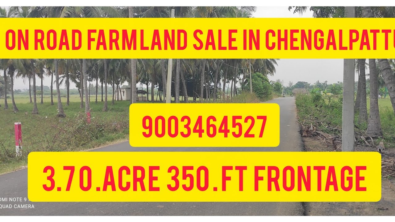  on road Farmland sale in Chengalpattu 3.75 acre 9003464527