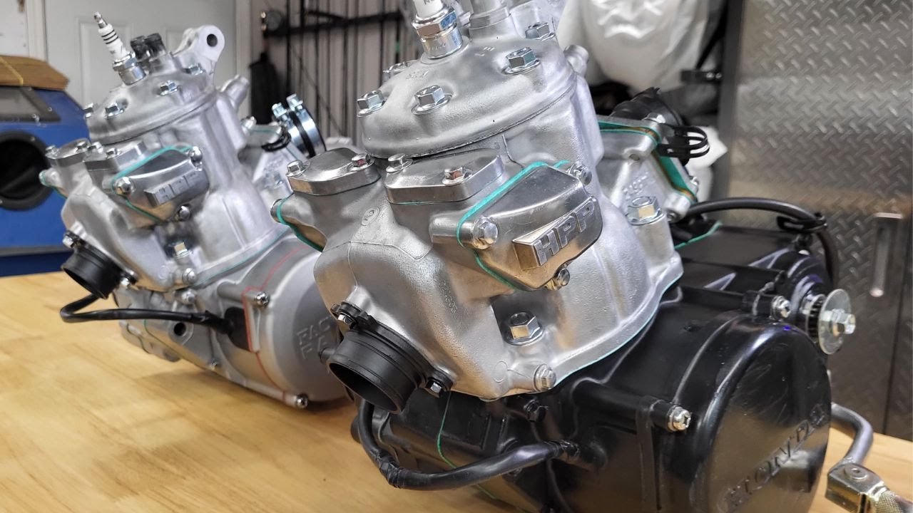 Side by side 34 yr old 2 stroke engine restoration!