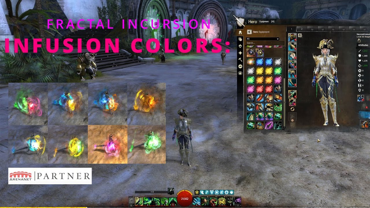 All Legendary Eikasia Colored Weapon INFISION Combinations | GW2 Special Fractal Incursion Event!