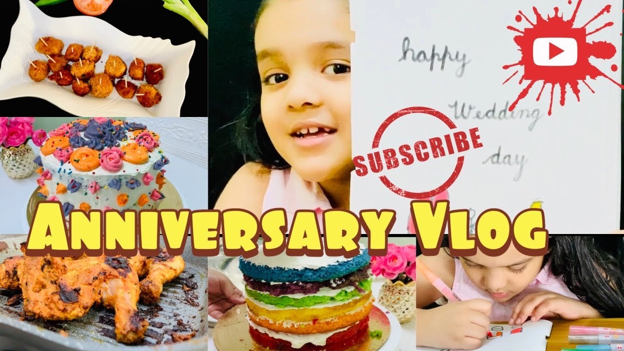 #Anniversary#Prawns#Briyani#rainbowcake#tandoorichicken#. Anniversary Vlog