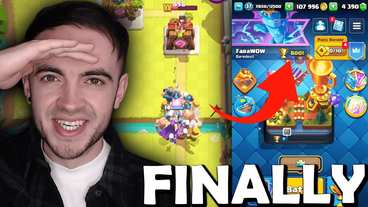 8.000 De Trofee F2P Și Chest Opening! Clash Royale
