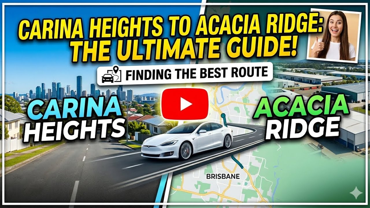 4K- Evening Drive in suburbs Carina heights, Carindale, Mount Gravatt & Acacia Ridge