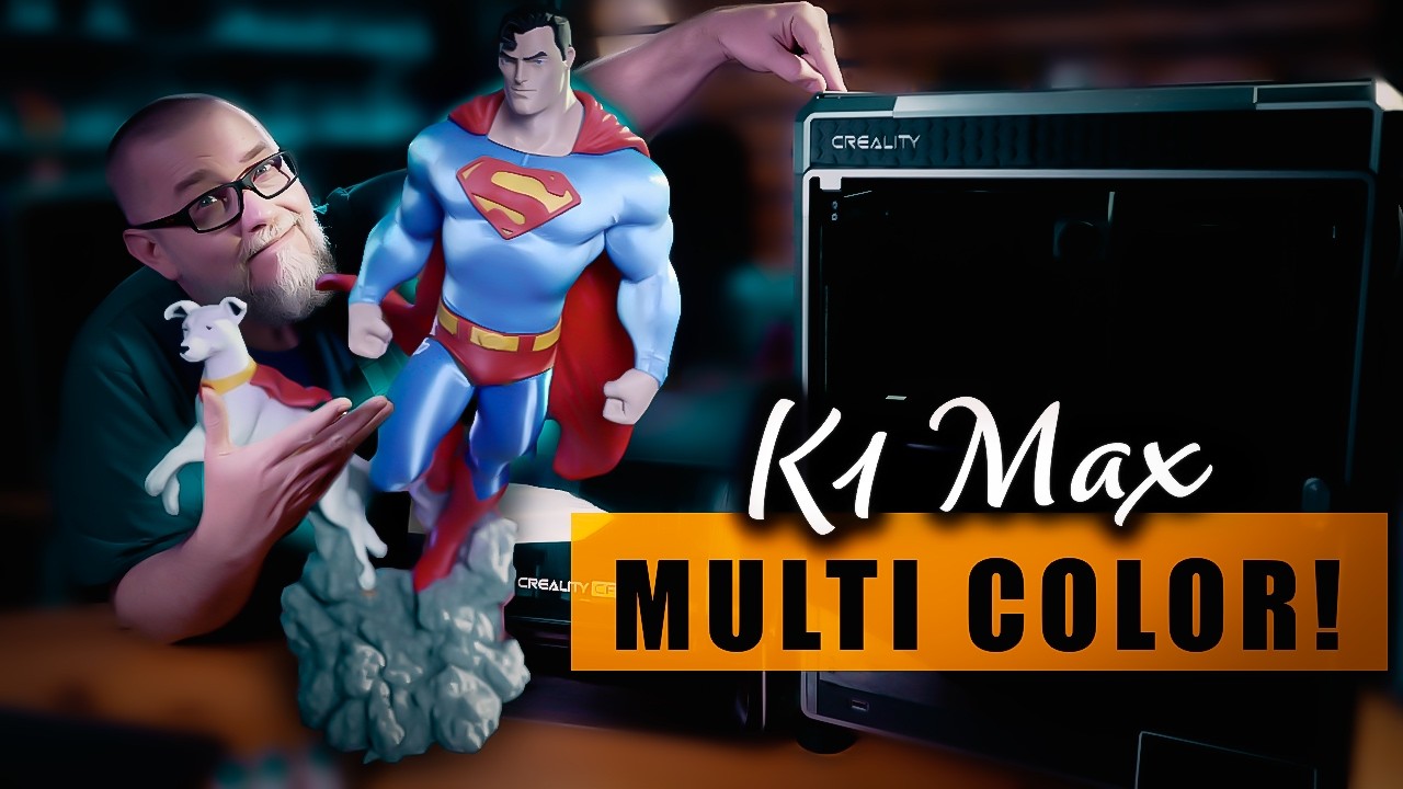 Upgrade da Creality K1/K1C/K1 SE/K1 Max com CFS! Impressão 3D colorida do Superman e Krypto | vs X1C
