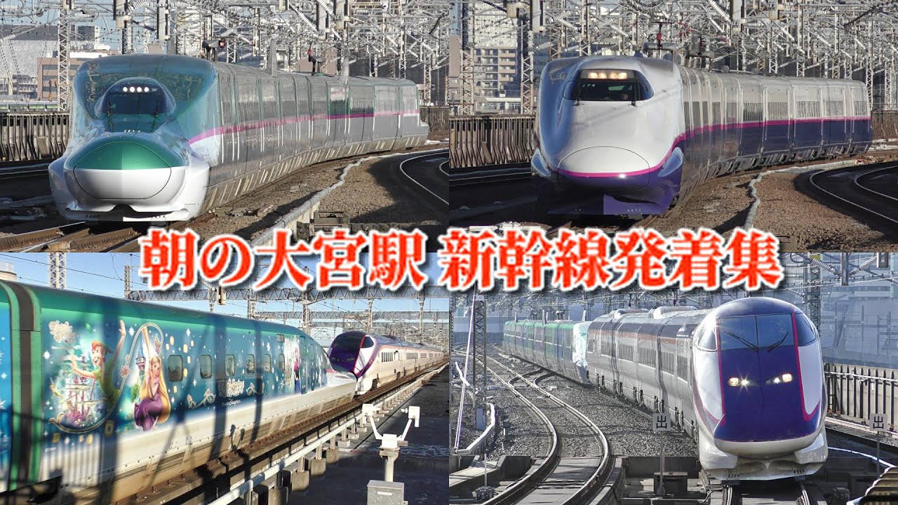 【新幹線の朝ラッシュ】東北・上越新幹線 大宮駅　新幹線発着集　2025年2月版