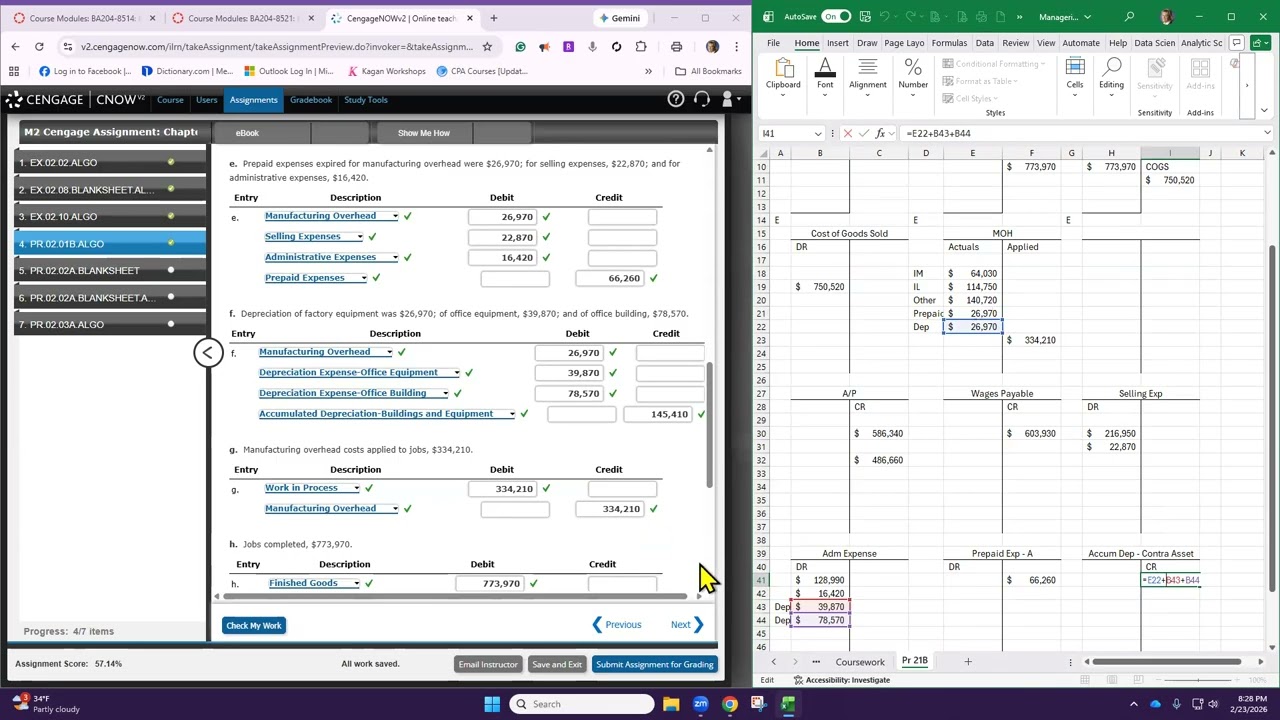Butler Managerial Accounting Chapter 2 Coursework Part 2