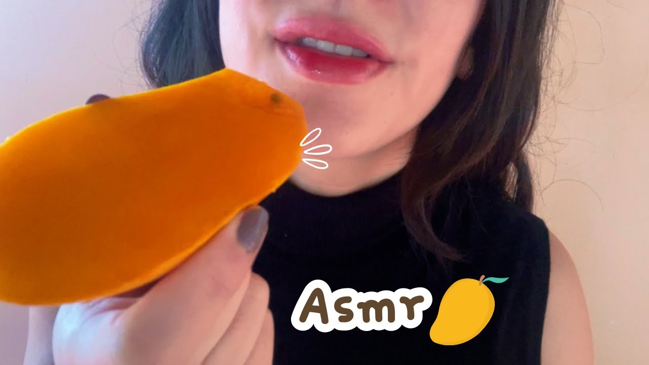 Asmr comiendo mango😴🥭 eatingsounds mouthsounds
