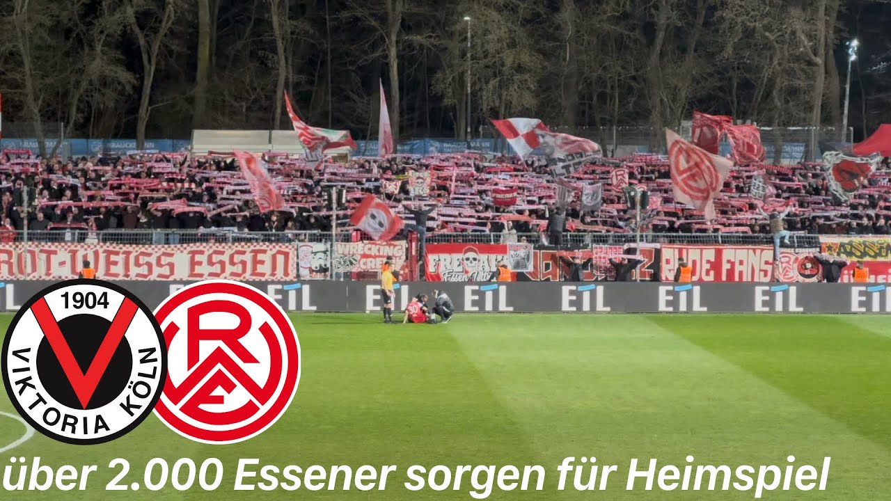 Viktoria Köln - Rot-Weiss Essen | Heimspielstimmung für RWE, Platzverweis & packende Schlussphase