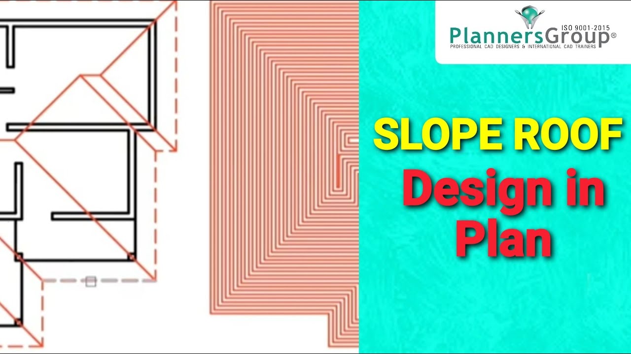 AutoCAD Malayalam Tutorial | How to design Slope Roof in Plan ?