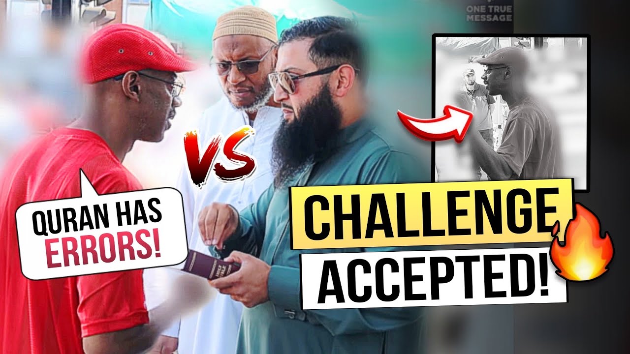 🤯🔥Challenge Accepted!! CHRISTIAN Fails to Prove Errors in the Quran!! THEN RUNS 🏃🏿