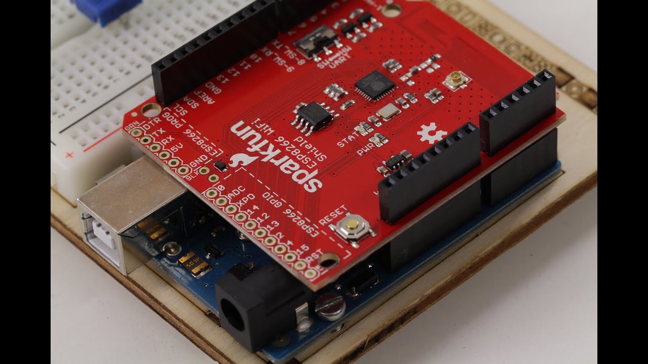 Sparkfun ESP8266 Wifi Shield für Arduino - Einführung (Deutsch)