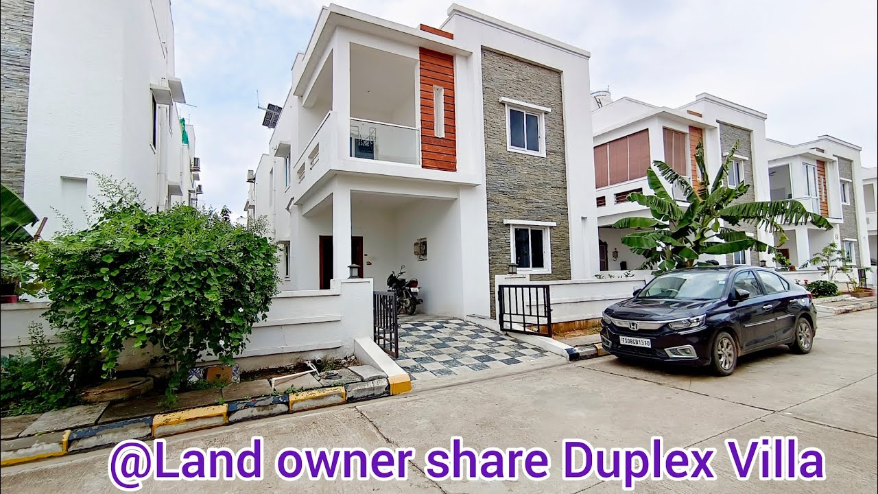 Land owner share||Beautiful & Brand New Duplex Villa for sale in Hyderabad