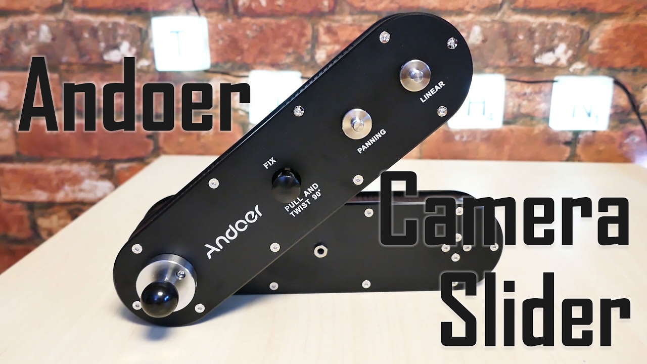 Andoer GT-V70 Camera Slider Rail Track Dolly with Panning and Linear Motion