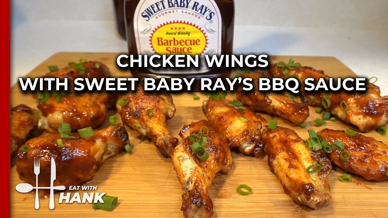 Куриные крылышки, приготовленные во фритюре, со сладким соусом барбекю от Baby Ray's