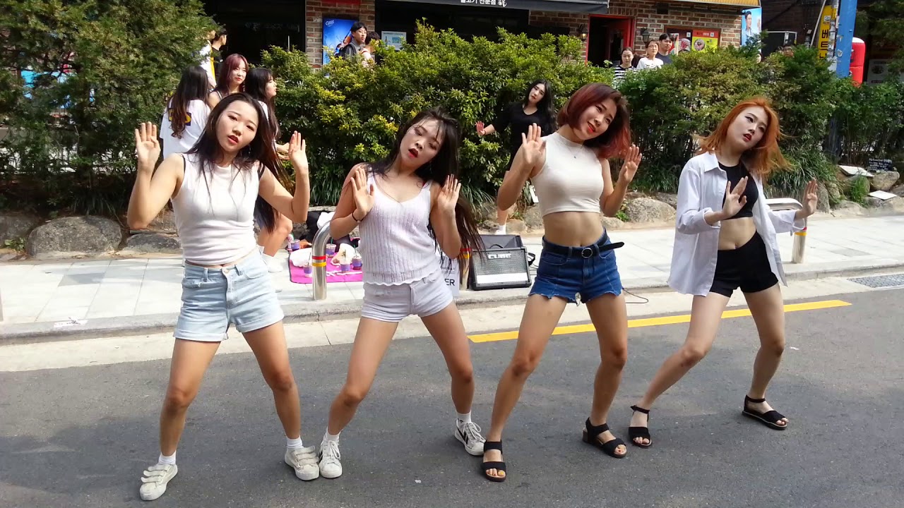 20170909 홍대 콩불앞 댄스팀 리멤버 공연 (현아 -꼬리쳐)