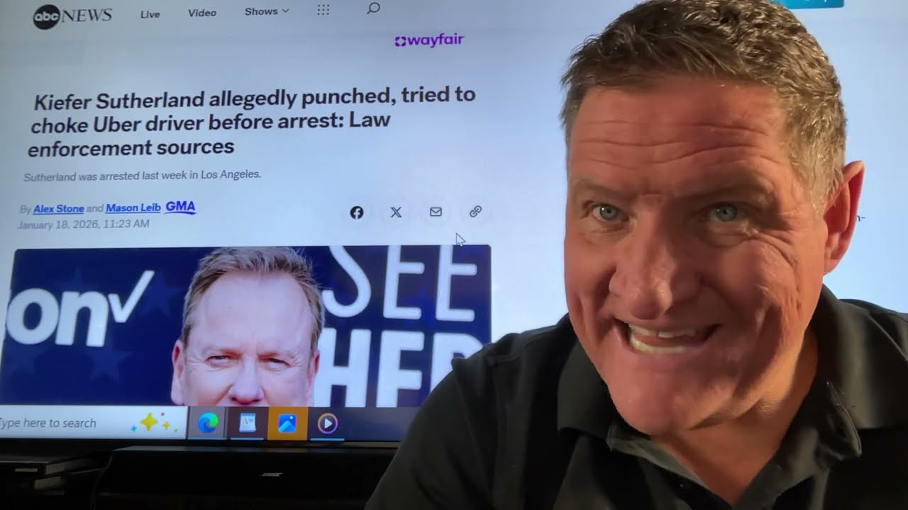 Kiefer Sutherland allegedly punched, tried to choke Uber driver before arrest 