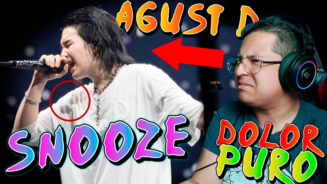 Agust D - Snooze EN VIVO! Reaccion y Analisis