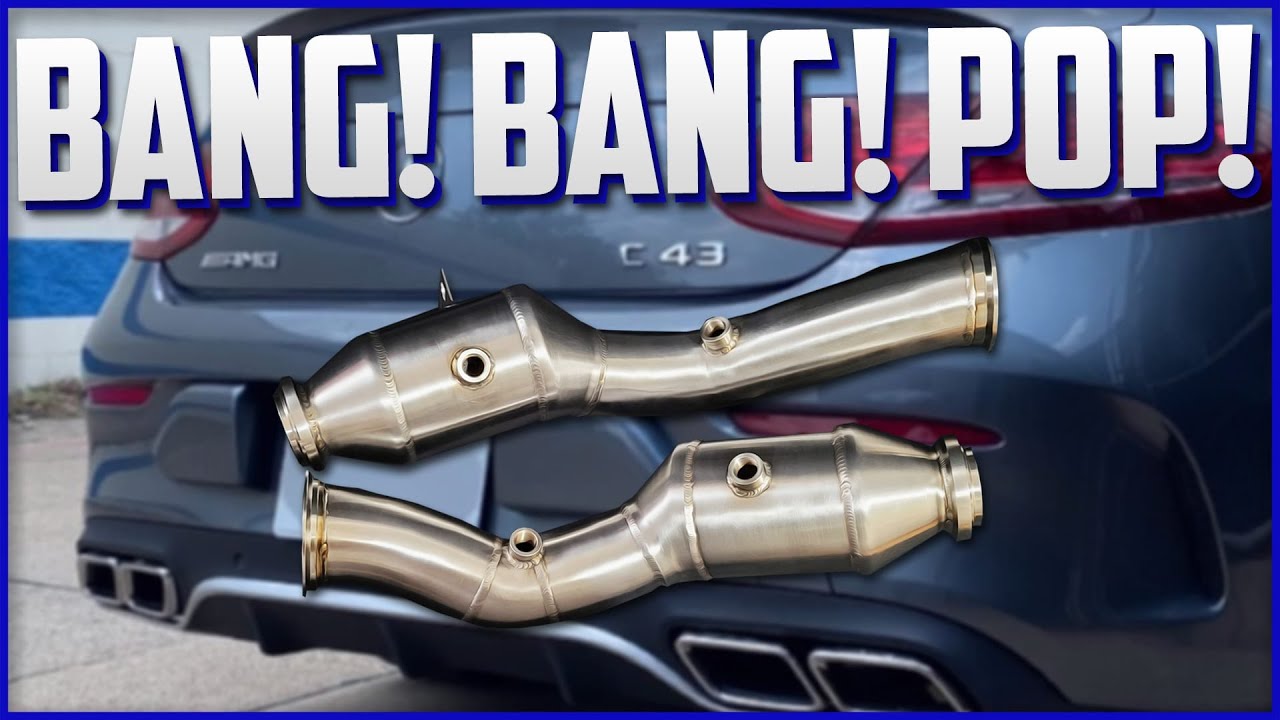 C43 AMG: FI-Exhaust with Logos Engineering Motorworks High Flow Catted Downpipes