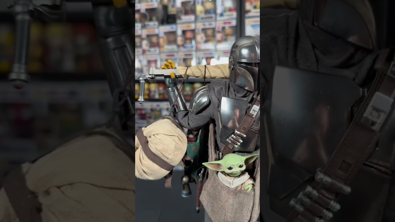 The Mandalorian and Grogu 1/6 Scale Deluxe Hot Toys #starwars #themandalorian #grogu #hottoys