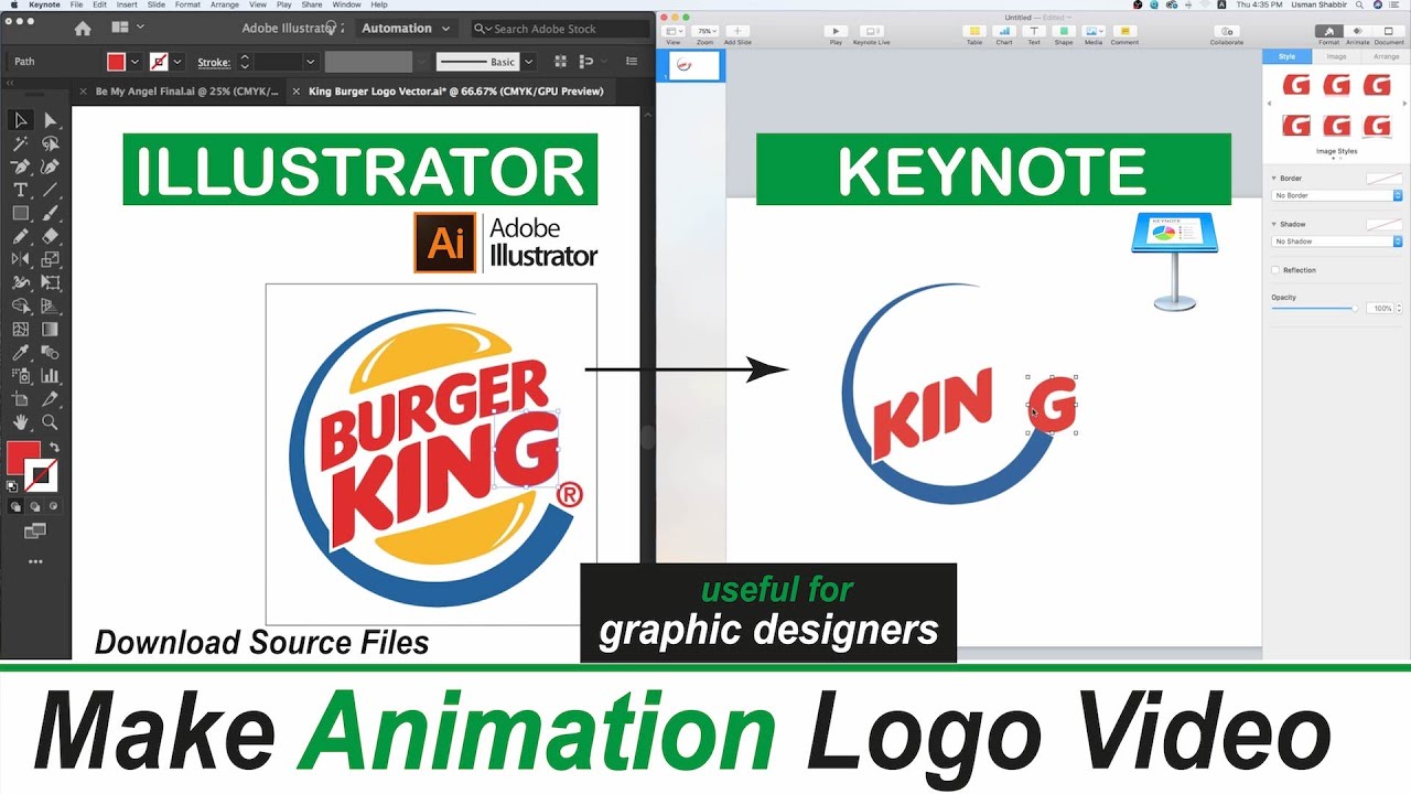 Brand Logo Animation - Using | Keynote Mac | Illustrator | iMovie