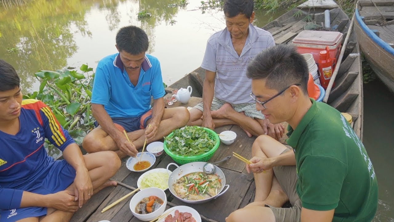 Cá Dảnh Kho Lạt, Xoài Bằm ● Cơm Chiều trên Sông Nước Miền Tây | Nét Quê #53