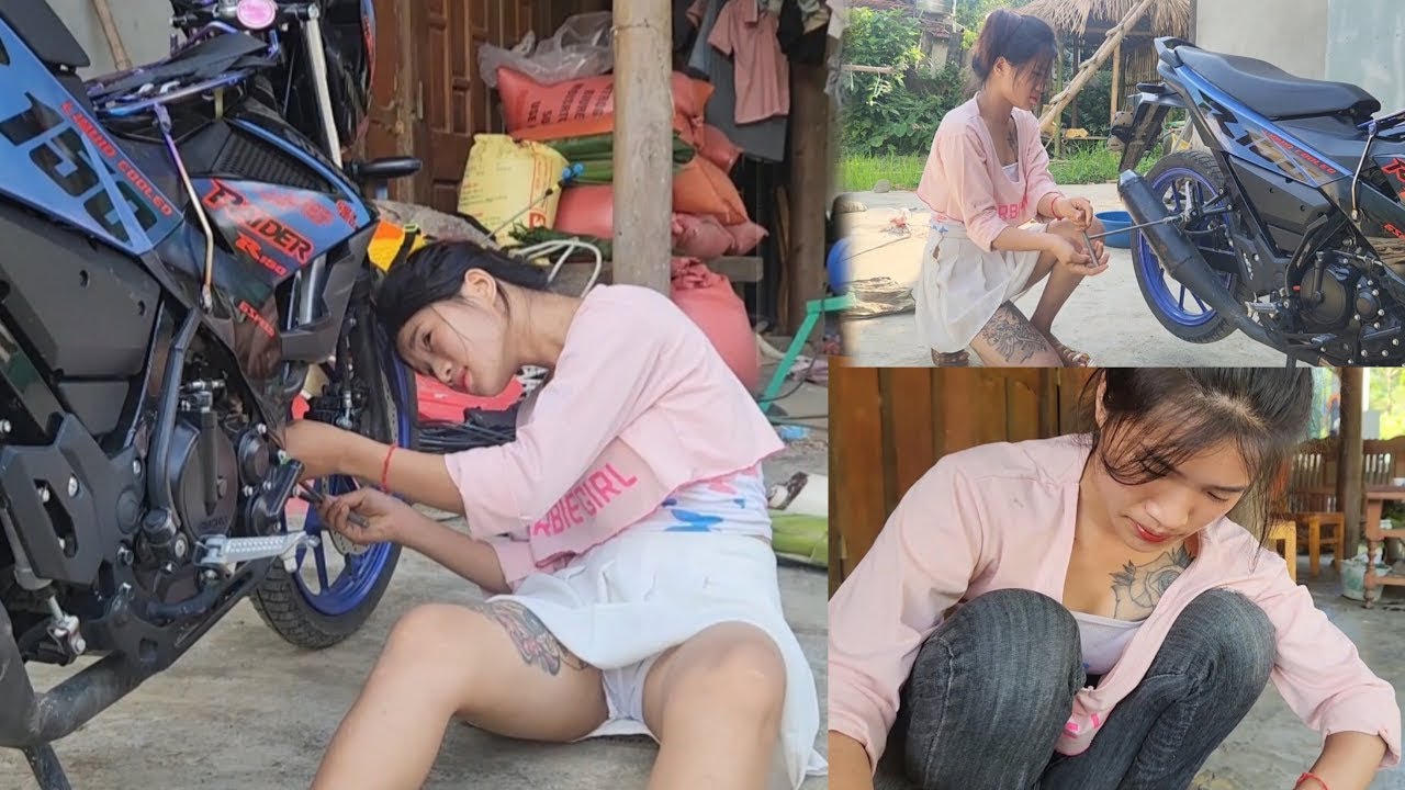 Talented 18-Year-Old Genius Girl Restores Her Neighbor's old electric bicycle. Abandoned Restoration