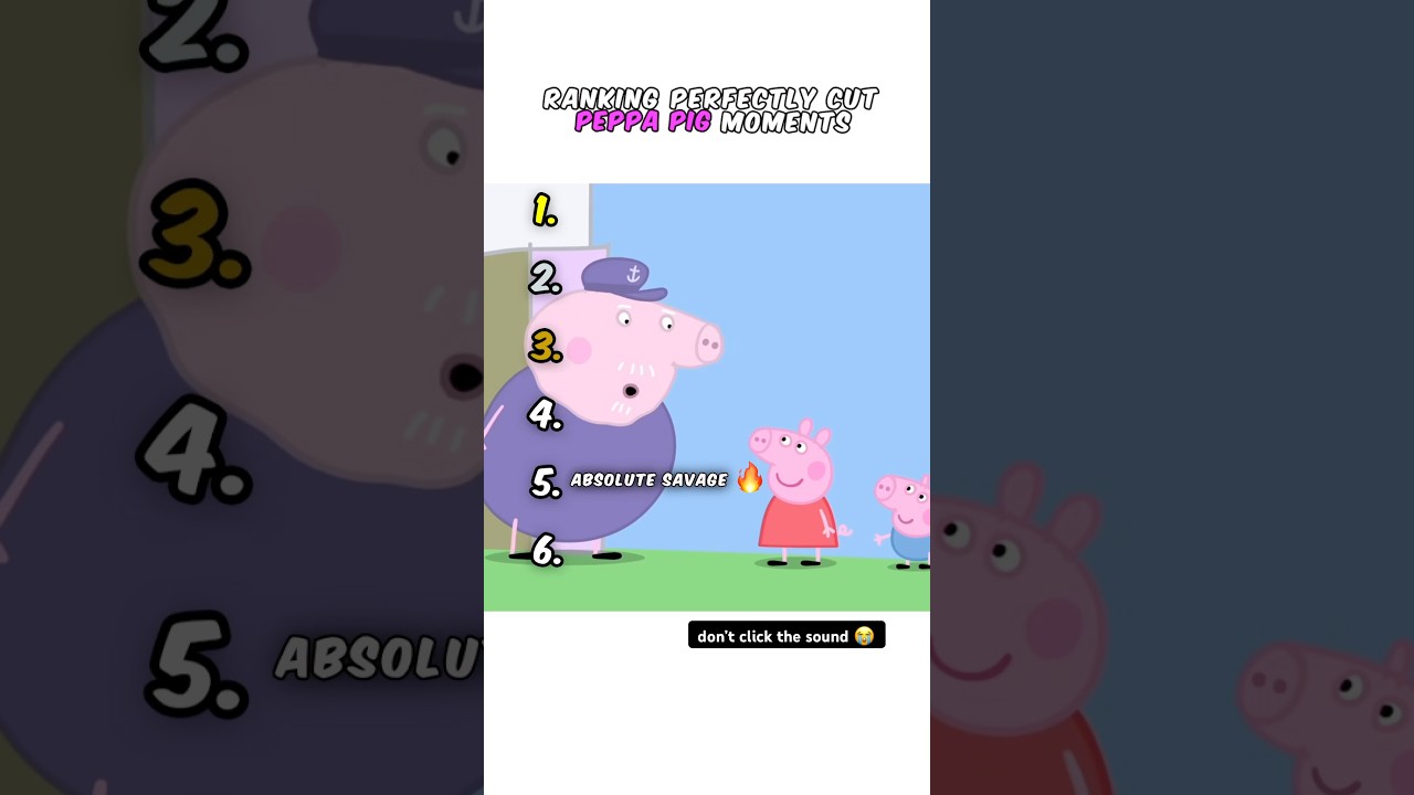 Ranking Peppa Pig Moments 😭
