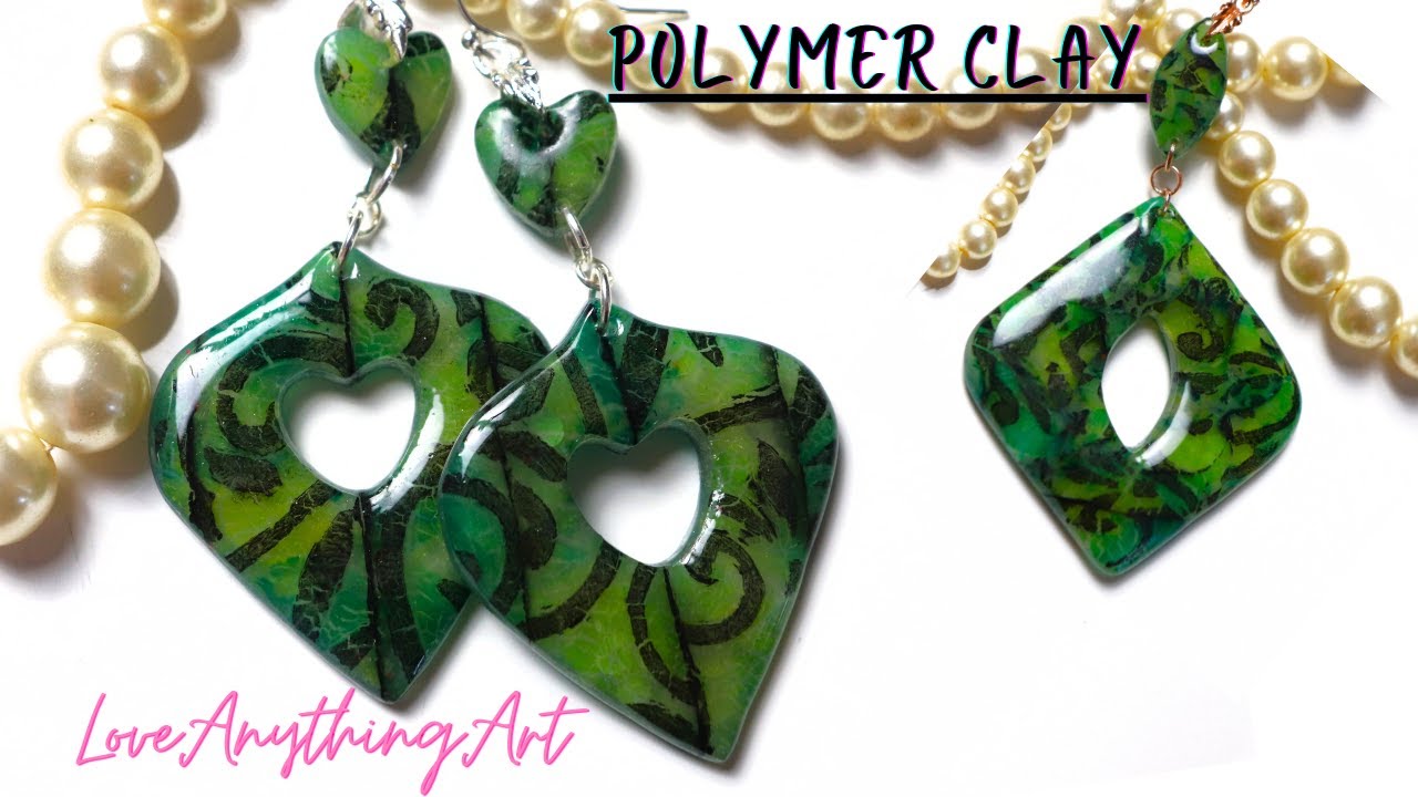 Polymer Clay Stencil Art Trans Clay Inks