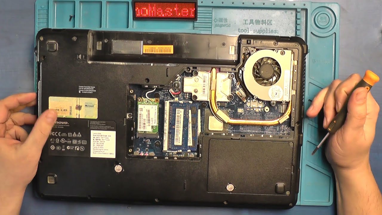 Обслуживание ноутбука LENOVO G550
