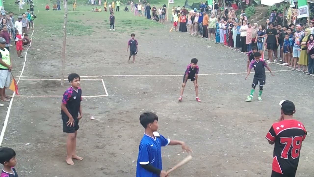 RANTAI ALAM CILIK VS BOBOIBOY CILIK Persahabatan Bola Kasti SESI 2 Lapangan Lanceng Nyiksa 