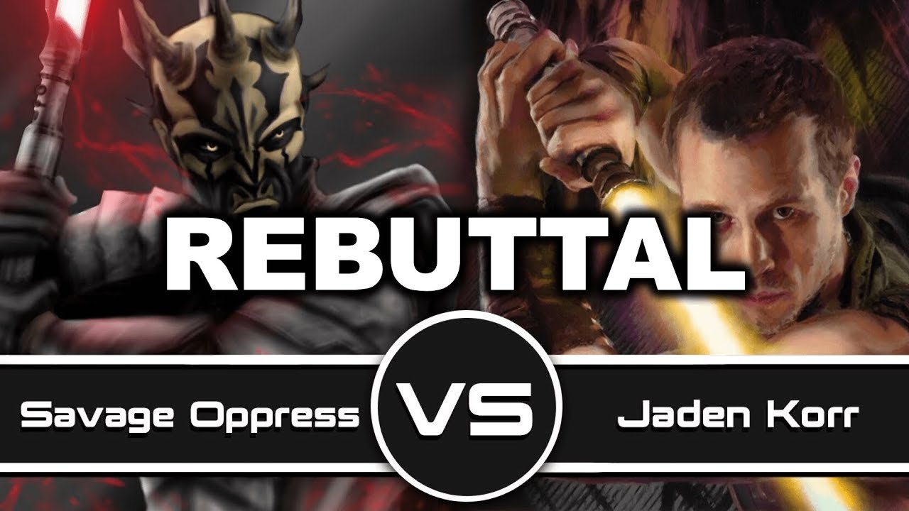 Star Wars Versus Series Rebuttal: Savage Opress vs. Jaden Korr by EvanNova95