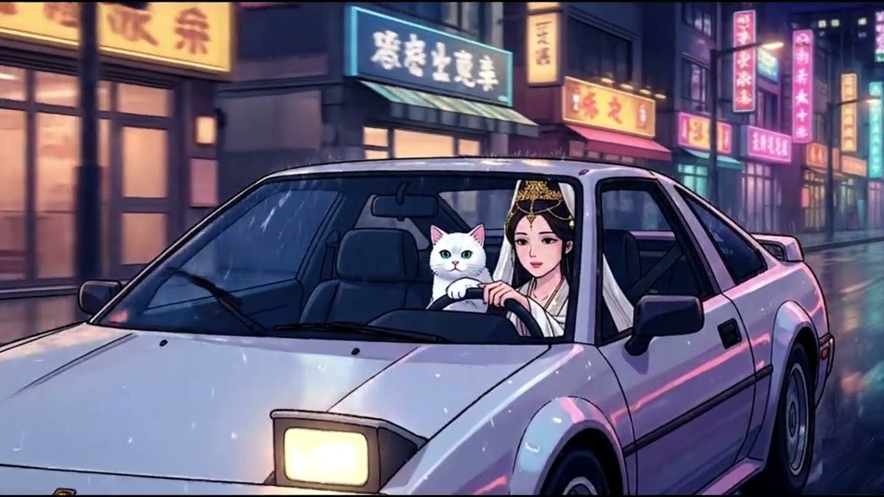 【大悲咒】在 1980 京都霓虹街頭飛馳 🇯🇵 速度感拉滿的 City Pop Remix (瞬間掃除負能量)