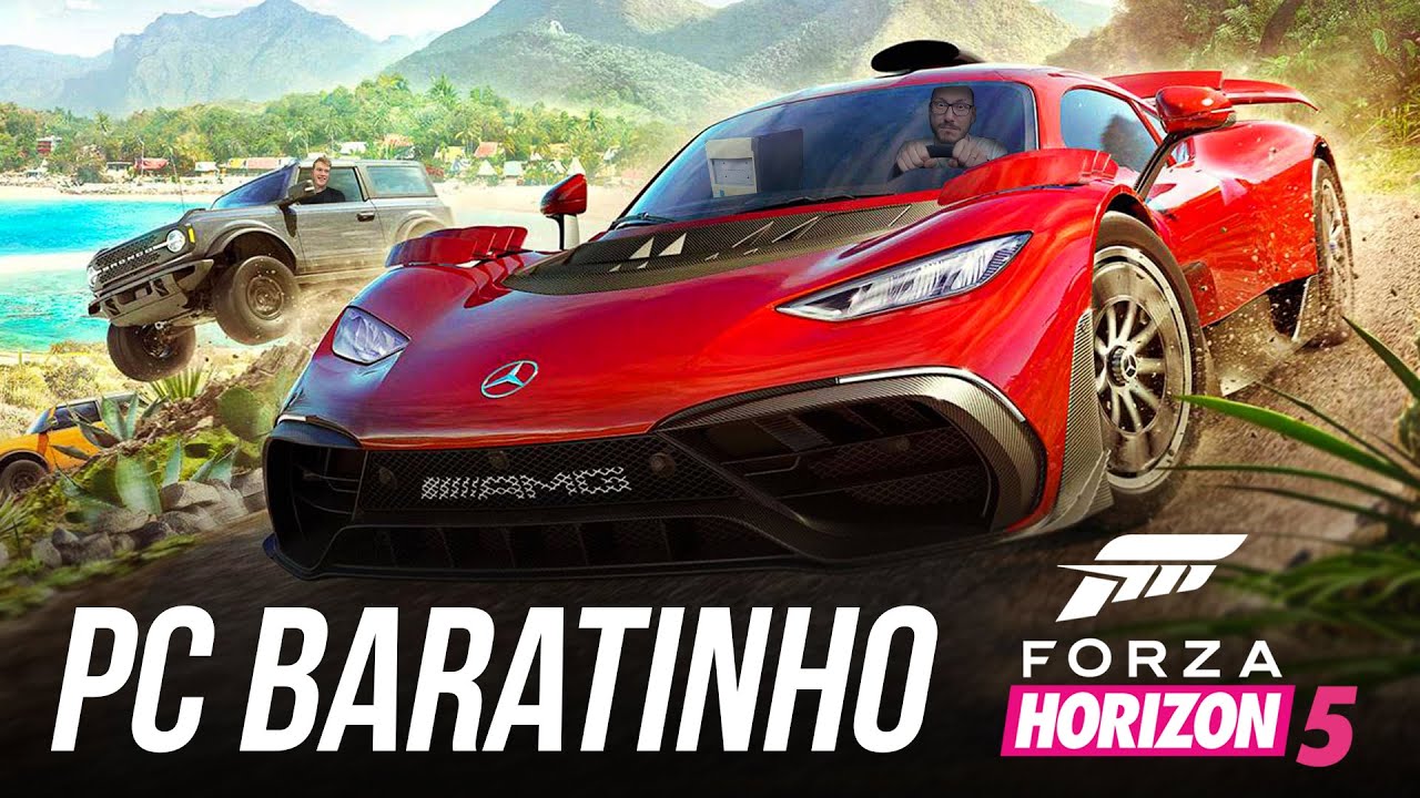 Forza Horizon 5 no PC Baratinho: RODAMOS ATÉ EM 4K!