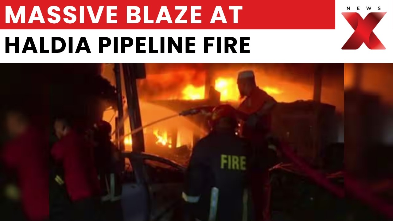 Haldia Petrochemical Pipeline Fire: Massive Blaze, Firefighting Ops Underway