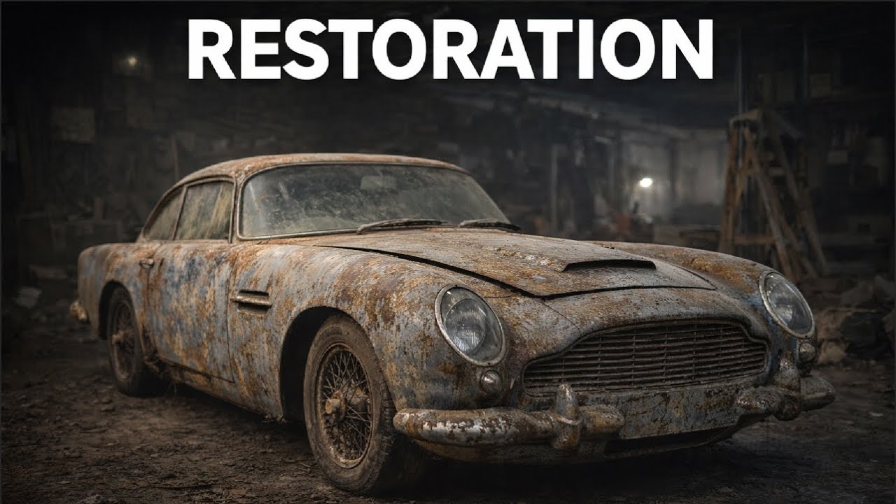 Abandoned Aston Martin DB5 Restoration | Full Classic Car Rebuild (ASMR 4K)