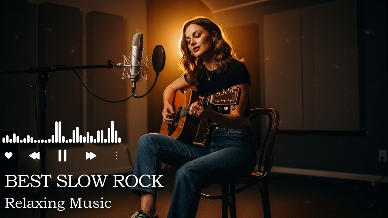Golden Hour Slow Rock Love Song | Soothing Vocals for Relaxing Moments