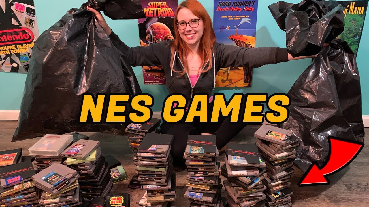 Trash Bags FULL of NES Games!