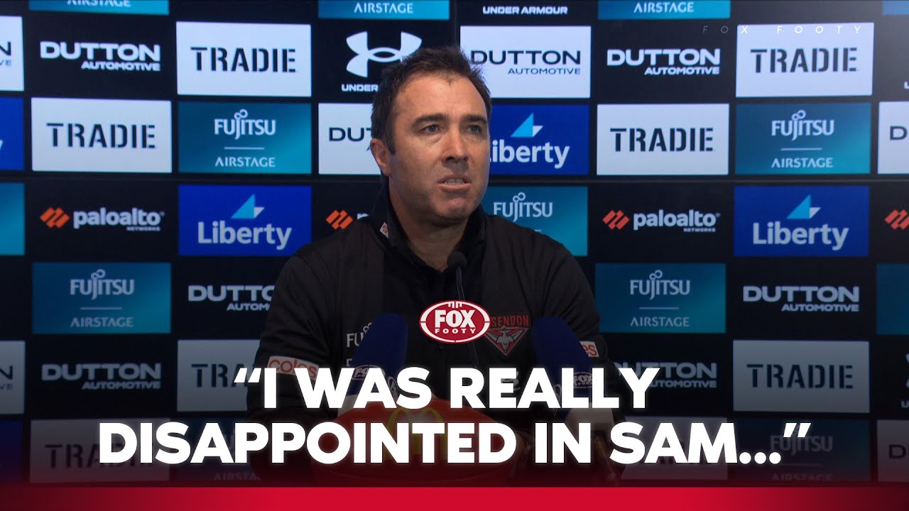 Brad Scott clarifies Sam Draper's absence against Eagles 😬 | Essendon press conference | Fox Footy